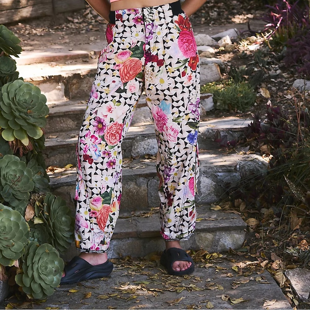 NWT Mesmerize Me Printed Pants by FP Movement